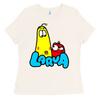 Bone larva cartoon Ladies Tee - artisFamous