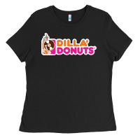 Black dilla' donuts Ladies Tee - artisFamous