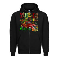 Black time to spruce things up Zipper Hoodie - AdoDesignShop