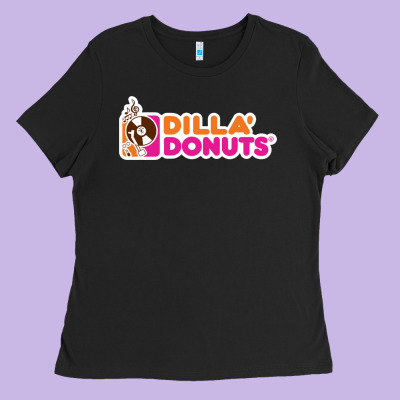 Dilla' Donuts Ladies Tee Designed By Artisfamous
