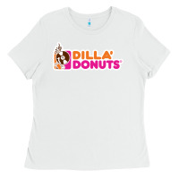 White dilla' donuts Ladies Tee - artisFamous