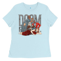Baby Blue doom breakfast patrol Ladies Tee - artisFamous