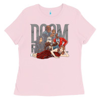 Bubblegum Pink doom breakfast patrol Ladies Tee - artisFamous