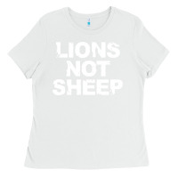 White lions not sheep Ladies Tee - artisFamous