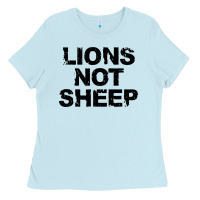 Baby Blue lions not sheep Ladies Tee - artisFamous
