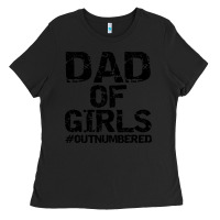 Black dad of girls Ladies Tee - artisFamous