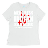 White merciless indian savages Ladies Tee - artisFamous