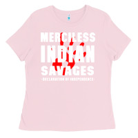 Bubblegum Pink merciless indian savages Ladies Tee - artisFamous