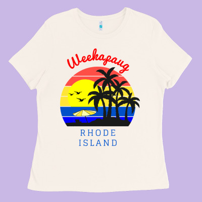 Weekapaug, Rhode Island Sunset Ladies Tee Designed By Artisfamous