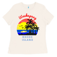 Bone weekapaug, rhode island sunset Ladies Tee - artisFamous