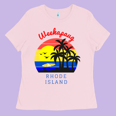 Weekapaug, Rhode Island Sunset Ladies Tee Designed By Artisfamous