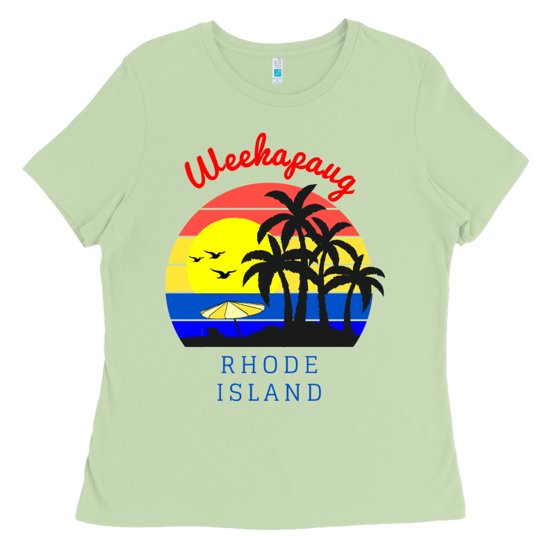 Weekapaug, Rhode Island Sunset Ladies Tee by artisFamous | Teevron