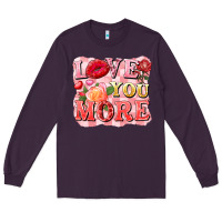 Plum love you more Long Sleeve Tee - FaDigitalArtStudio