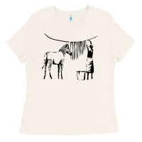 Bone Banksy Zebra Ladies Tee - artisFamous