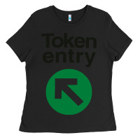 Black token entry Ladies Tee - artisFamous