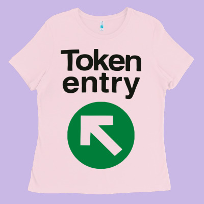 Token Entry Ladies Tee Designed By Artisfamous