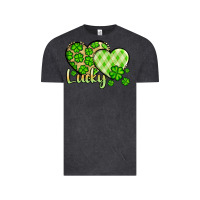 Vintage Black St. Patrick's Lucky hearts Vintage Tee - OliviaCreatesArt