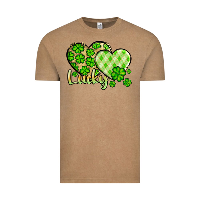 St. Patrick's Lucky Hearts Vintage Tee by OliviaCreatesArt | Teevron