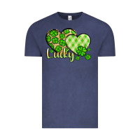 Vintage Denim St. Patrick's Lucky hearts Vintage Tee - OliviaCreatesArt