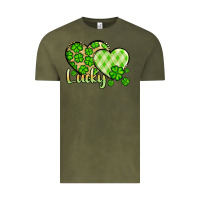 Vintage Olive St. Patrick's Lucky hearts Vintage Tee - OliviaCreatesArt