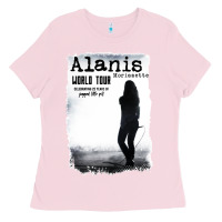 Bubblegum Pink alanis morissette, world tour Ladies Tee - artisFamous