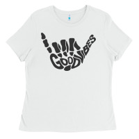White goodvibes shaka Ladies Tee - artisFamous