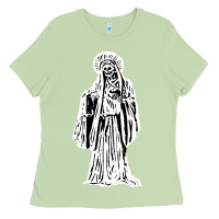 Matcha santa muerte blanca Ladies Tee - artisFamous