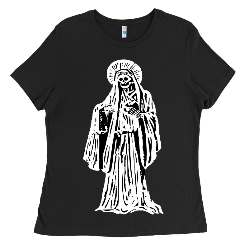 Santa Muerte Blanca Ladies Tee by artisFamous | Teevron