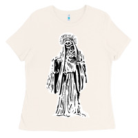Bone santa muerte blanca Ladies Tee - artisFamous