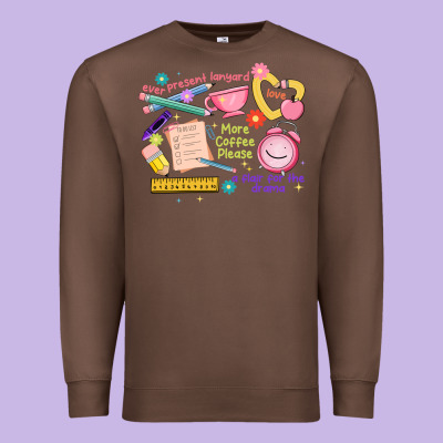 Teacher Stuff Premium Sweatshirt Designed By Jahusdesignshop