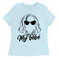 Baby Blue my bebe moira rose Ladies Tee - artisFamous