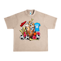French Oak Soccer Cold Drink Frappe Urban Heavy Tee - FaDigitalArtStudio