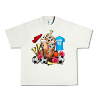 Pistachio Soccer Cold Drink Frappe Urban Heavy Tee - FaDigitalArtStudio