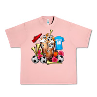 Salmon Soccer Cold Drink Frappe Urban Heavy Tee - FaDigitalArtStudio
