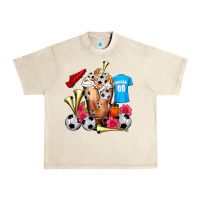 Sandshell Soccer Cold Drink Frappe Urban Heavy Tee - FaDigitalArtStudio