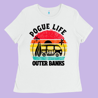 Car Pogue Life Outer Banks Ladies Tee Designed By Artisfamous