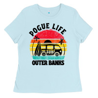 Baby Blue car pogue life outer banks Ladies Tee - artisFamous