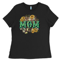 Black Aztec Mom Mother's Day Ladies Tee - CowGirlArtShop