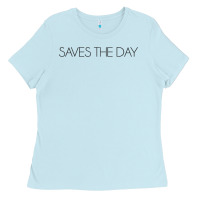 Baby Blue Saves The Day Ladies Tee - artisFamous