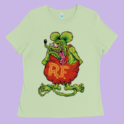 Classic Rat Fink Ladies Tee Designed By Artisfamous