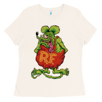 Bone classic rat fink Ladies Tee - artisFamous