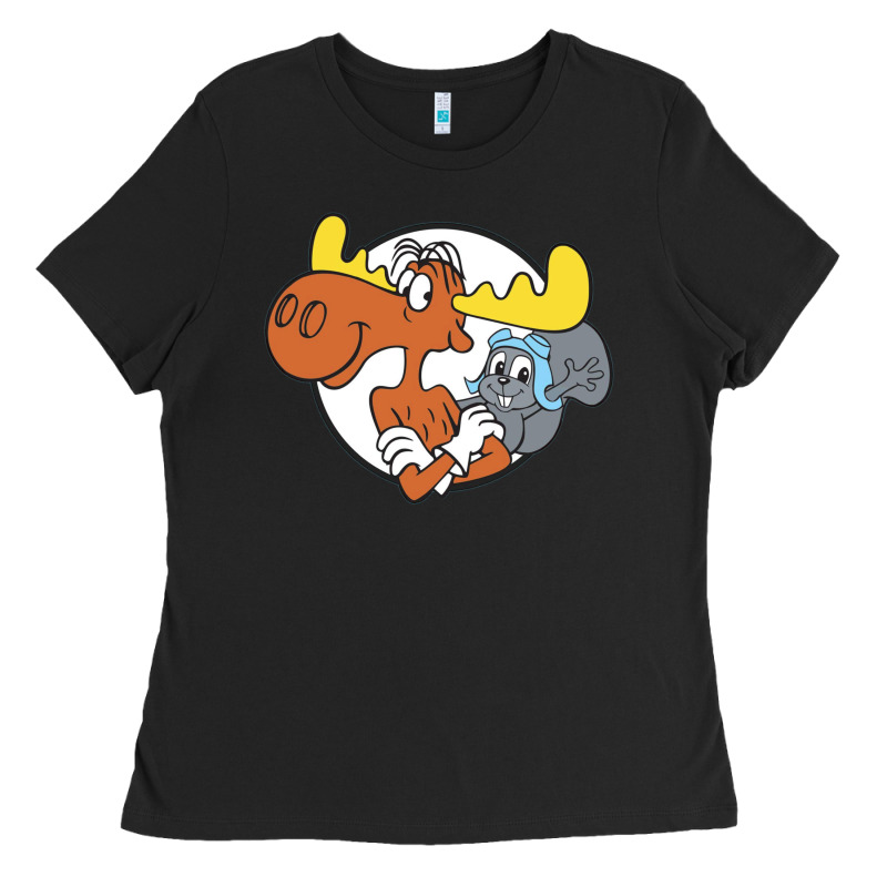 Vintage Rocky And Bullwinkle Ladies Tee by artisFamous | Teevron