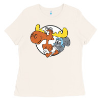 Bone Vintage Rocky And Bullwinkle Ladies Tee - artisFamous