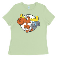 Matcha Vintage Rocky And Bullwinkle Ladies Tee - artisFamous