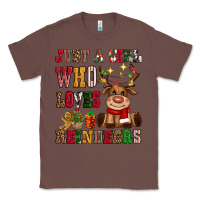Chestnut just a girl who loves reindeers Classic Tee - CowGirlArtShop