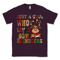 Plum just a girl who loves reindeers Classic Tee - CowGirlArtShop