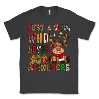 Smoke just a girl who loves reindeers Classic Tee - CowGirlArtShop