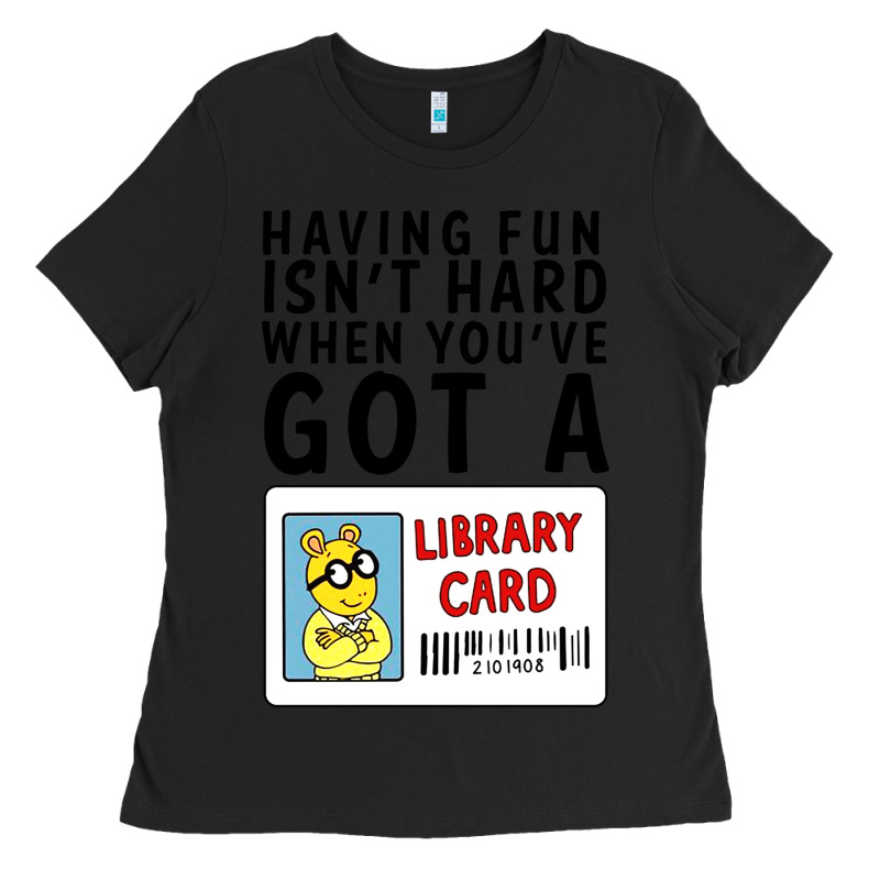 Arthur Library Card Classic Rachelrae09 Ladies Tee by artisFamous | Teevron