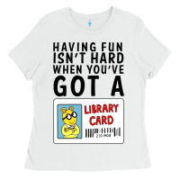 White arthur library card classic rachelrae09 Ladies Tee - artisFamous