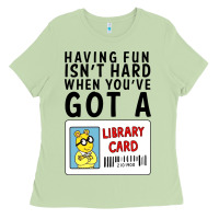 Matcha arthur library card classic rachelrae09 Ladies Tee - artisFamous